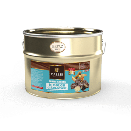 CALLEI BEYAZ LOKMA İÇ DOLGU ÇİKOLATASI 10 kg ( teneke )